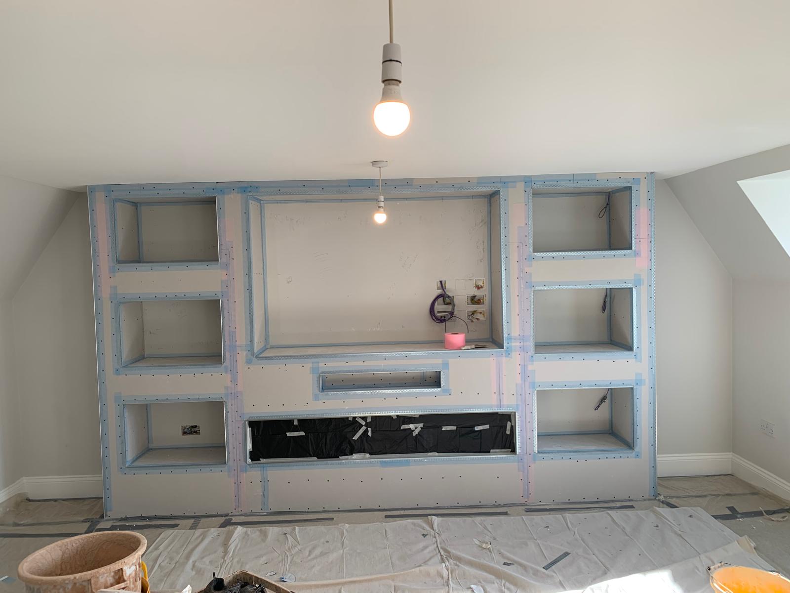 Media wall skimming — project photo 1