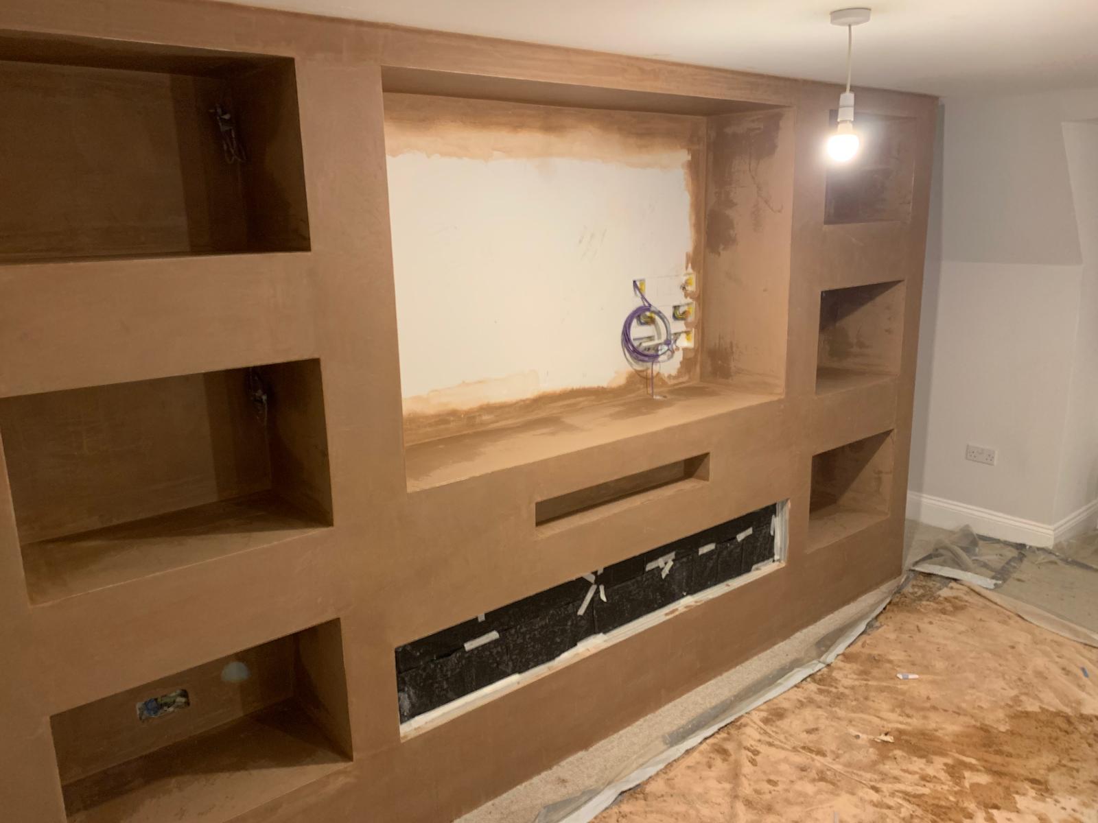 Media wall skimming — project photo 3