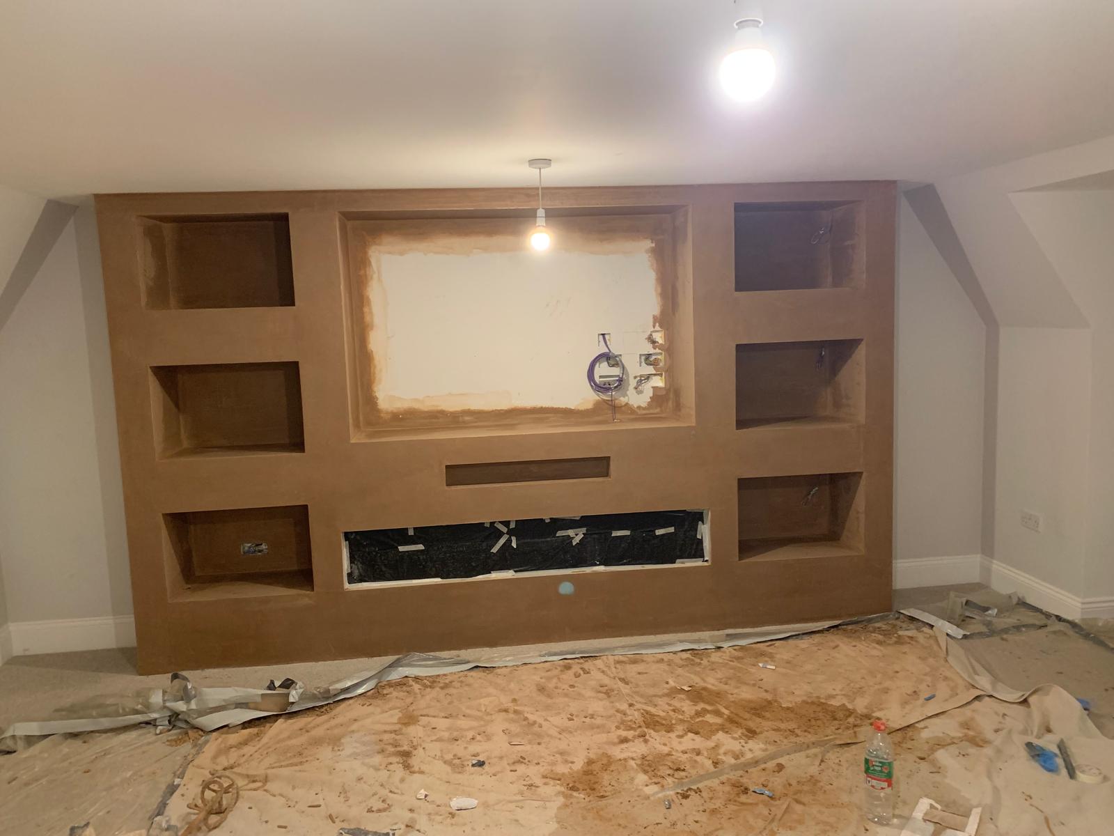 Media wall skimming — project photo 2